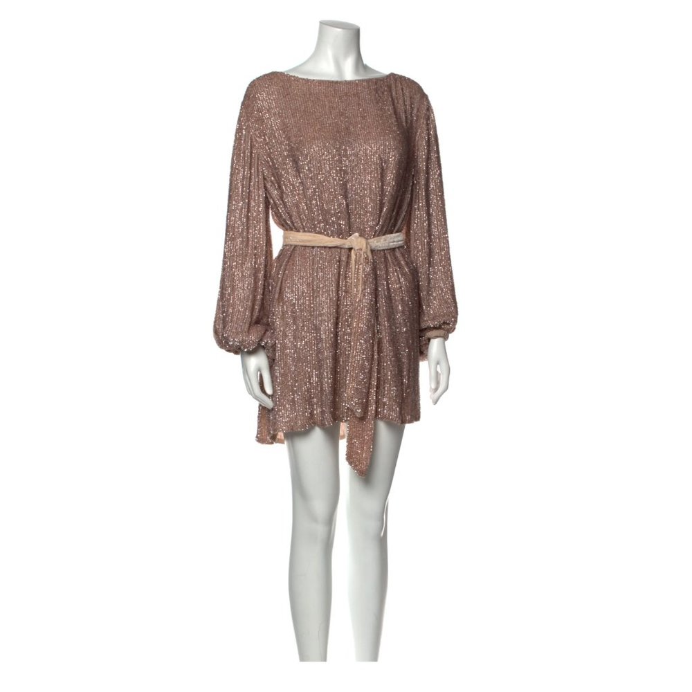 RETROFETE GRACE DRESS NWOT SIZE S (dusty pink sequin mini)